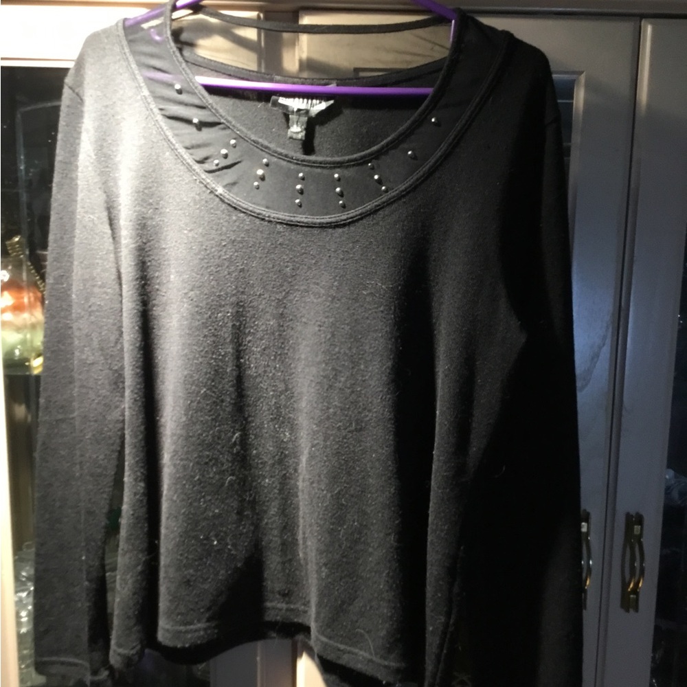 Elegant Black Women's Jersey Top